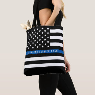 Polizei-addieren dünne Blue Line-amerikanische Tasche