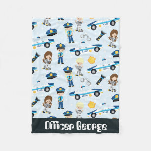 Polizei addiert NamensBabydecke Fleecedecke