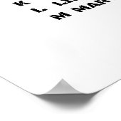 Polizei Alphabet Von Adam bis Zebra Poster (Ecke)