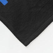 Polizei-Altersvorsorge-Geschenk 10-7 blaue Flagge Fleecedecke (Ecke)