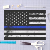 Polizei angeredete beunruhigte amerikanische seidenpapier (Handwerk)