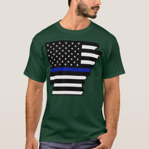 Polizei Arkansas Flag T-Shirt