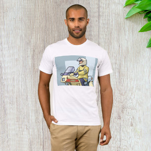 Polizei auf einem T - Shirt mit Motorrädern