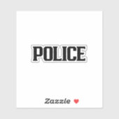 Polizei Aufkleber (Blatt)