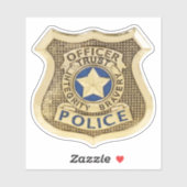 Polizei Aufkleber (Blatt)