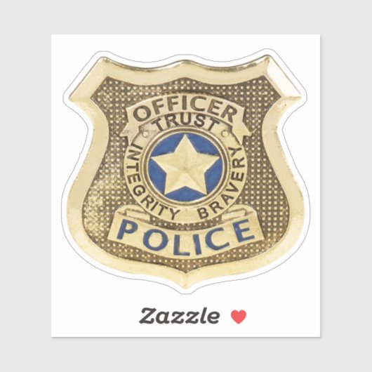 Polizei Aufkleber (Blatt)