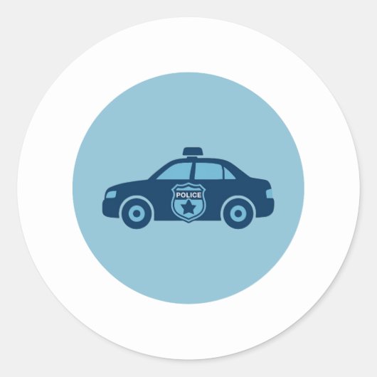 Polizei Auto Aufkleber (Vorderseite)