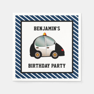 Polizei Auto Geburtstag Party Papier Serviette