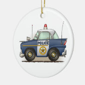 Polizei-Auto-Polizei Crusier Keramikornament (Links)