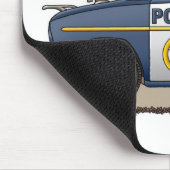Polizei-Auto-Polizei Crusier Mousepad (Ecke)