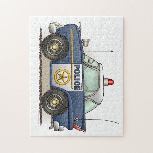 Polizei-Auto-Polizei Crusier Polizist-Auto Puzzle (Vertikal)
