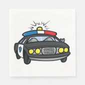 Polizei Auto Servietten (Vorderseite)