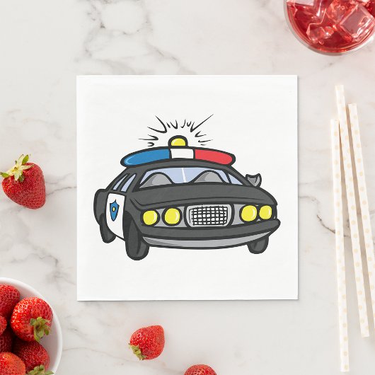 Polizei Auto Servietten