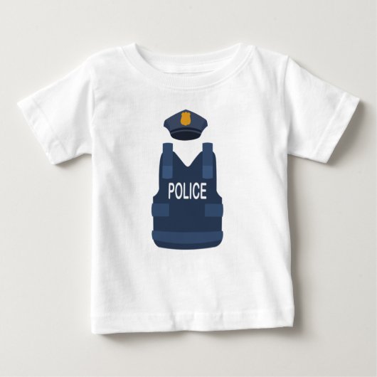 Polizei baby t-shirt (Vorderseite)