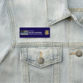 Polizei Beamter Blue Line Mitarbeiter Namensschild (Beispiel)