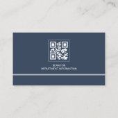 Polizei-Beamter Law Enforcement QR-Code Visitenkarte (Rückseite)
