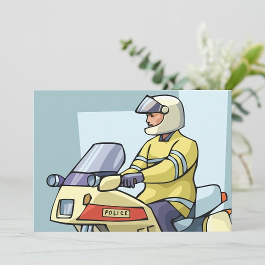 Polizei bei Einladungen für Motorräder