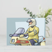 Polizei bei Einladungen für Motorräder (Stehend Vorderseite)