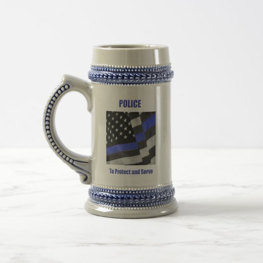 Polizei Bierglas (Links)