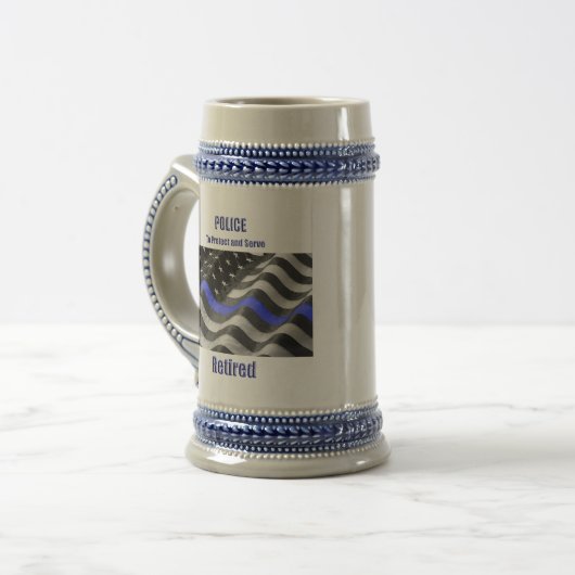 Polizei Bierglas (Vorderseite Links)
