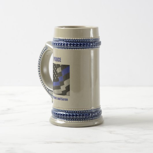 Polizei Bierglas (Vorderseite Links)