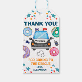 Polizei Birthday Party Gefallen Geschenkanhänger