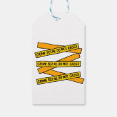 Polizei Birthday Party Gefallen Geschenkanhänger (Rückseite)