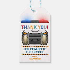 Polizei Birthday Party Gefallen Geschenkanhänger