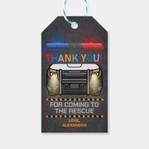 Polizei Birthday Party Gefallen Geschenkanhänger