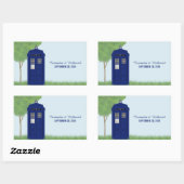 Polizei Box Wedding Stickers v4 (Blatt)