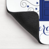 Polizei-Box-Wirbel-Mauspad Mousepad (Ecke)