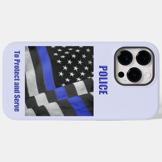 Polizei Case-Mate iPhone Hülle (Rückseite (Horizontal))