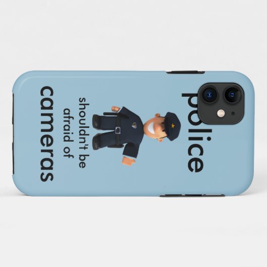 Polizei Case-Mate iPhone Hülle (Rückseite (Horizontal))