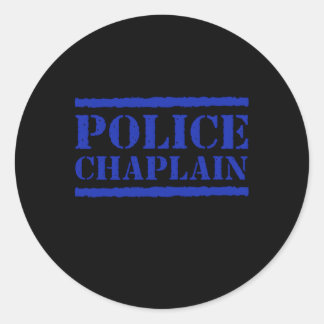 Polizei Chaplain American Flag US Law Enforcet Runder Aufkleber