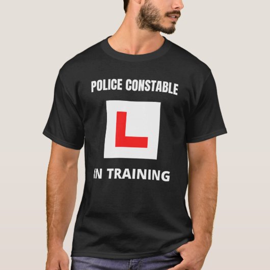 Polizei Constable in Ausbildung T-Shirt (Vorderseite)