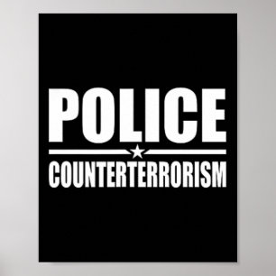 Polizei Counterterrorismus Strafverfolgung Kostüm  Poster