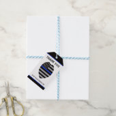 Polizei danke Ihnen Tag, Thin Blue Line Geschenkanhänger (Mit Garn)