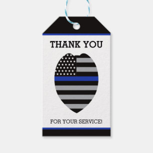 Polizei danke Ihnen Tag, Thin Blue Line Geschenkanhänger