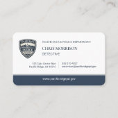 Polizei Detective Logo Visitenkarte (Vorderseite)