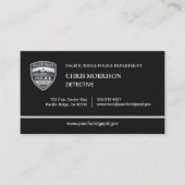 Polizei Detective Logo Visitenkarte (Vorderseite)