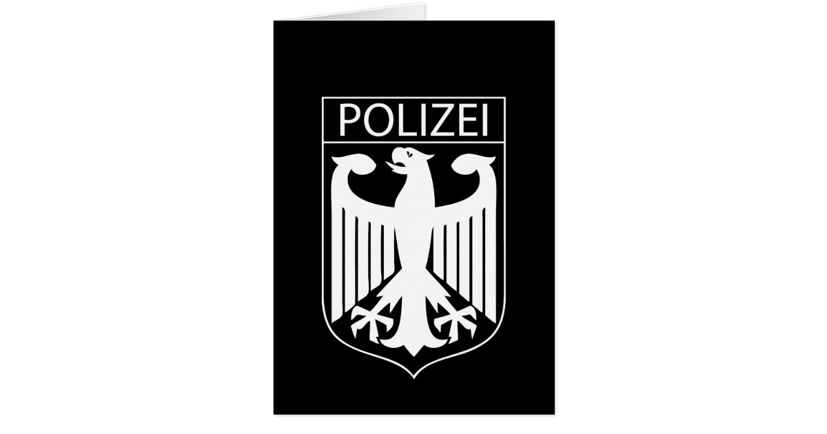 Polizei Deutsche Polizei Symbol Geschenke Zazzle De