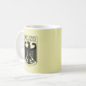 POLIZEI - Deutsche Polizei-Symbol-Geschenke Kaffeetasse (Vorderseite Links)