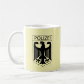 POLIZEI - Deutsche Polizei-Symbol-Geschenke Kaffeetasse (Links)