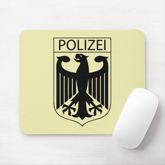 POLIZEI - Deutsches Symbol der Polizei Mousepad (Mit Mouse)