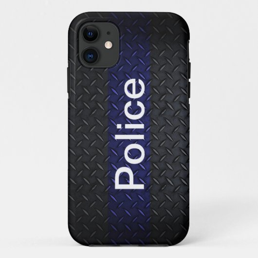 Polizei-Diamant-Platten-Art-intelligenter Case-Mate iPhone Hülle (Rückseite)