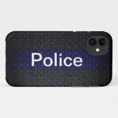 Polizei-Diamant-Platten-Art-intelligenter Case-Mate iPhone Hülle (Rückseite (Horizontal))