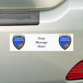 Polizei, die stolz dient autoaufkleber (Auf Auto)