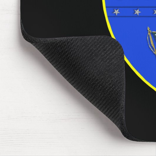 Polizei, die stolz dient mousepad (Ecke)
