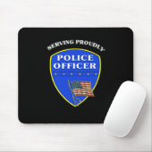Polizei, die stolz dient mousepad (Mit Mouse)
