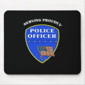 Polizei, die stolz dient mousepad (Vorne)